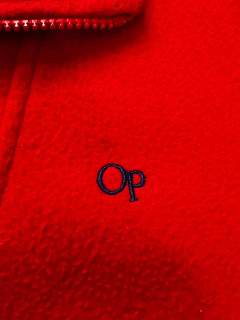 Ocean Pacific OP Vintage Fleece Pullover Red 1/4 Zip XL Y2K Gorpcore
